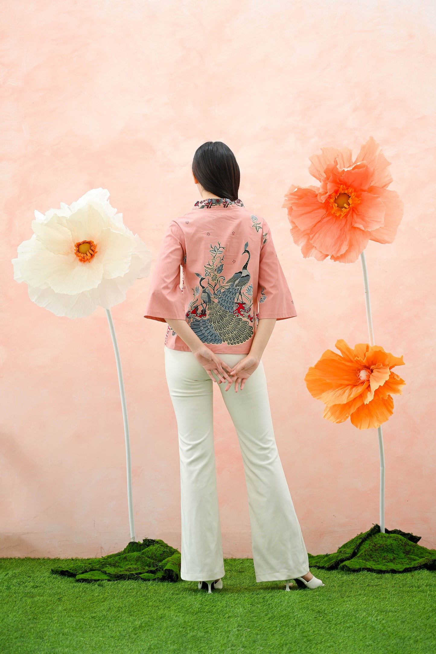 Women's Batik Kimono - Tropical Elegance