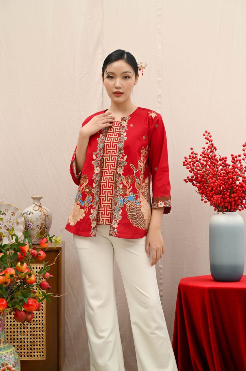 Women's Batik Blouse - Phoenix Prosperity