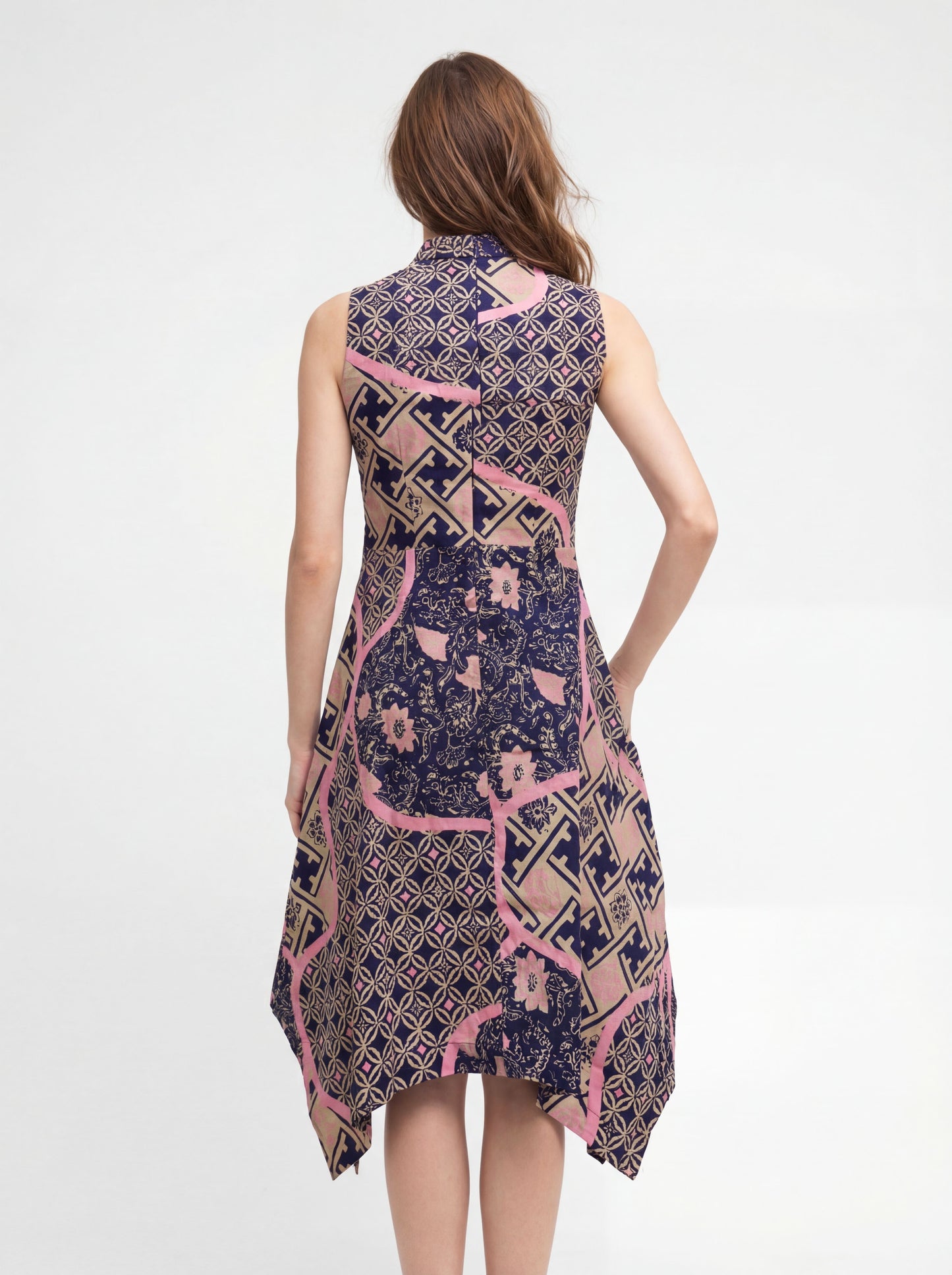 Women's Batik Handkerchief Dress - Artistic Heritage