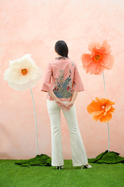 Women's Batik Kimono - Tropical Elegance