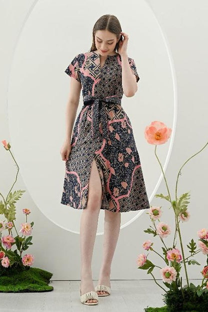 Women's Batik Midi Dress - Artistic Heritage