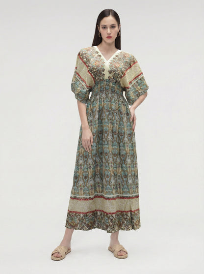 Aira Smocked Maxi Dress