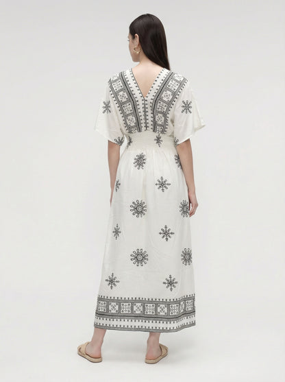 Aira Smocked Maxi Dress