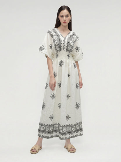 Aira Smocked Maxi Dress