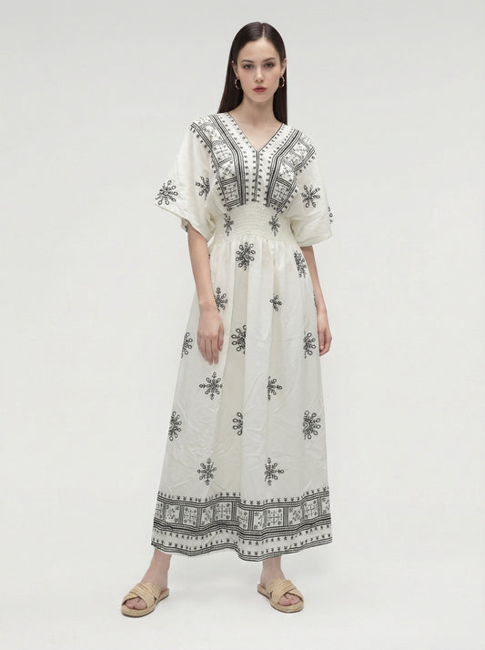 Aira Smocked Maxi Dress
