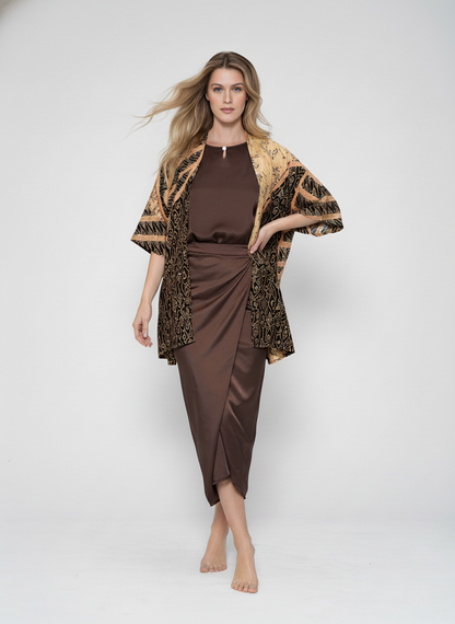 Batik Kebaya Couple Set Naomi - Mahogany 6