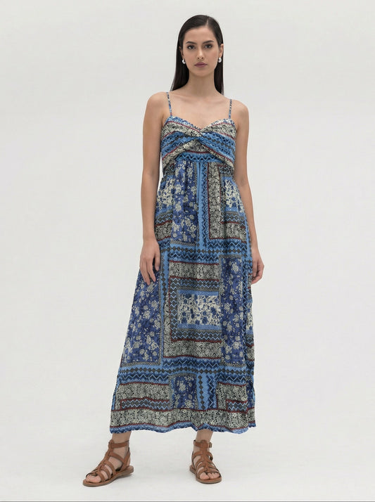 Luna Patchwork Maxi Dress