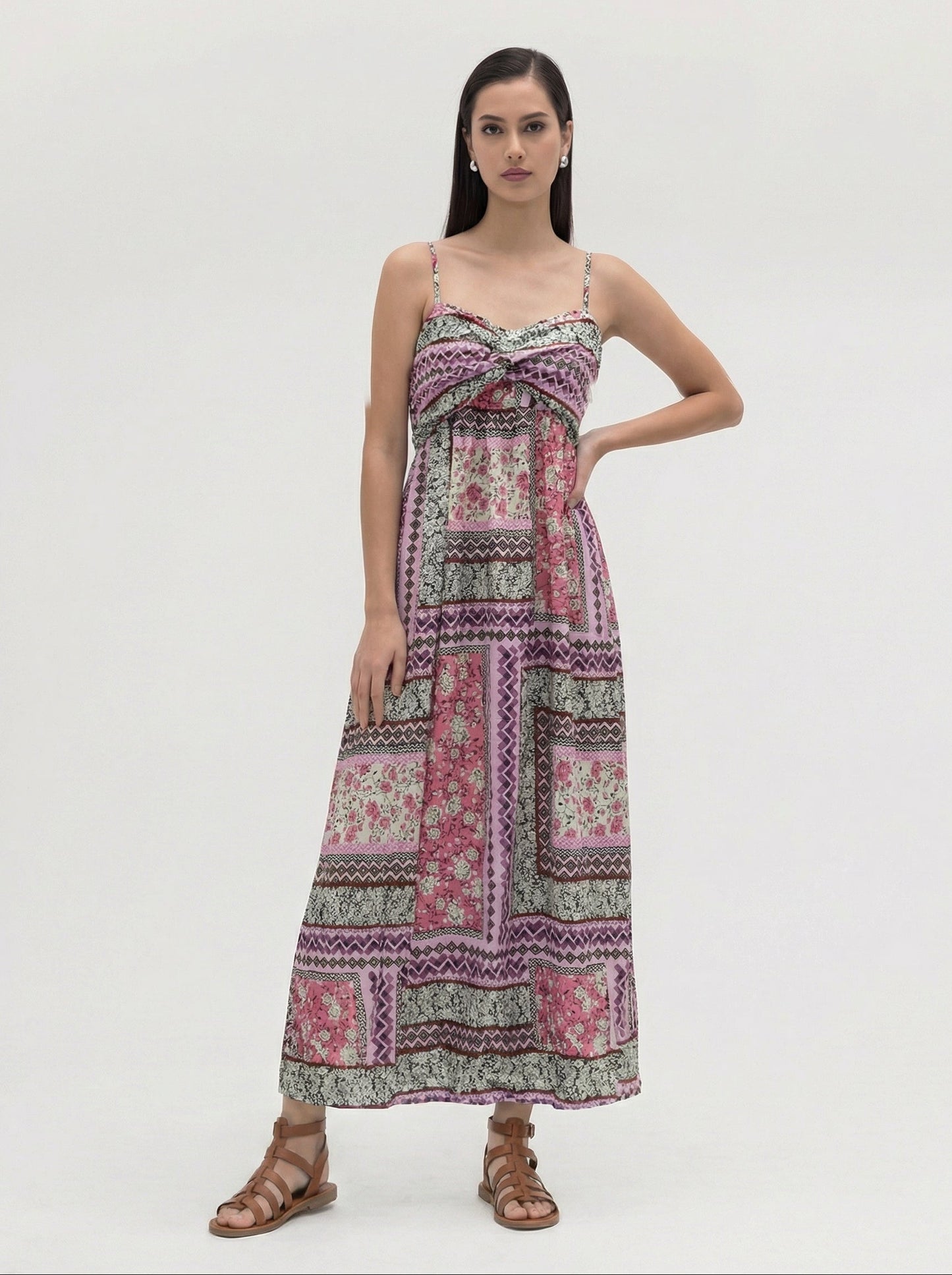 Luna Patchwork Maxi Dress