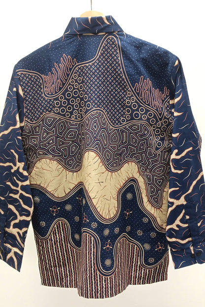 Men's Batik Shirt - Midnight Earth | Long Sleeves 2