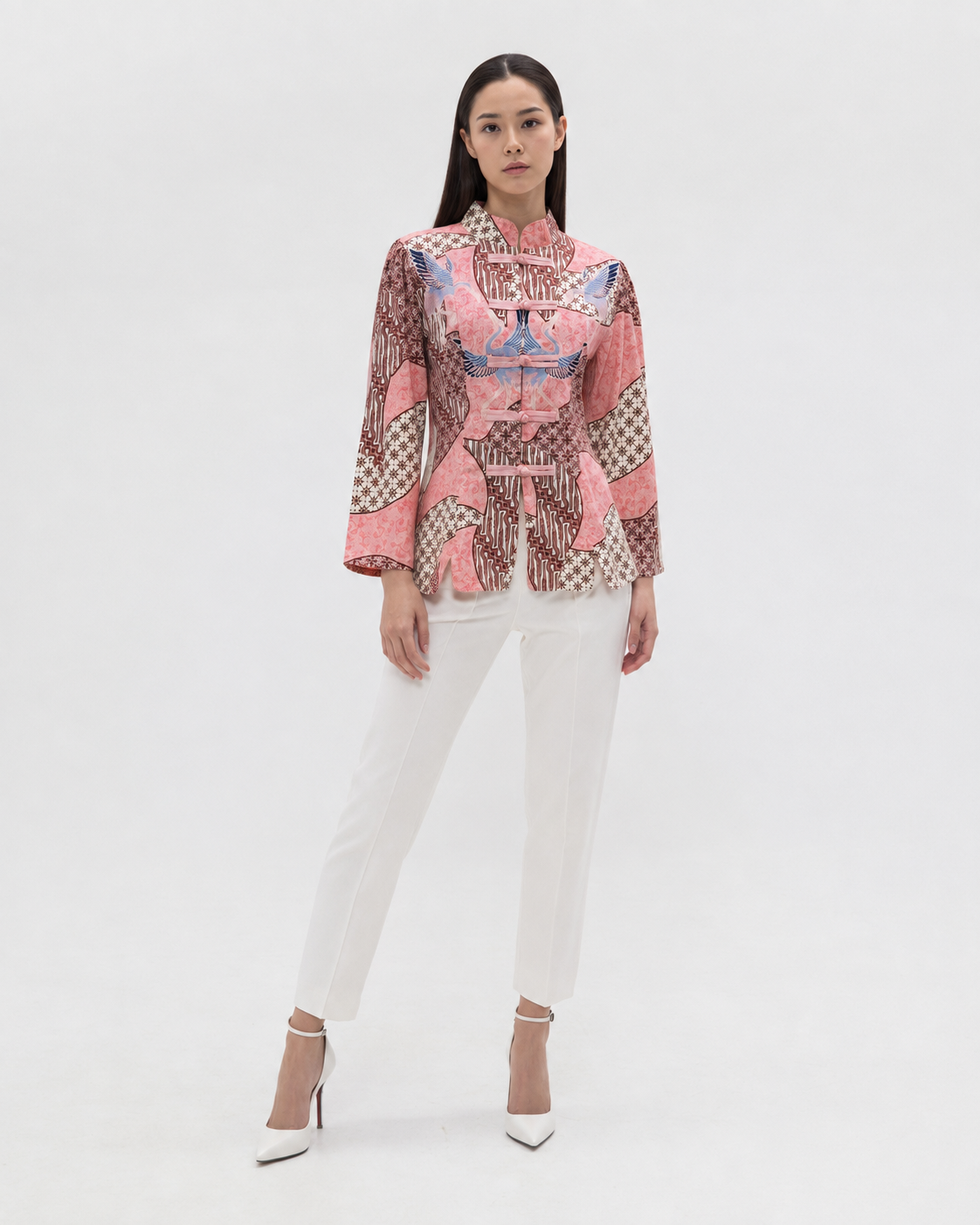 Women’s Batik Tang Suit – Prosperity in Bloom | Pink