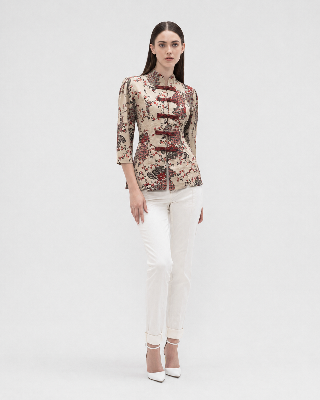 Women’s Batik Tang Suit – Prosperity in Bloom