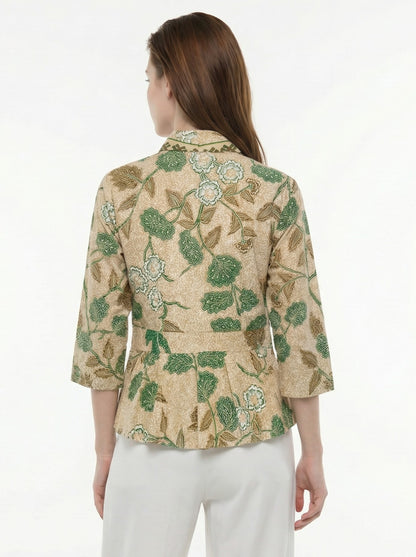 Women's Batik Kebaya - Peony Bird Paradise