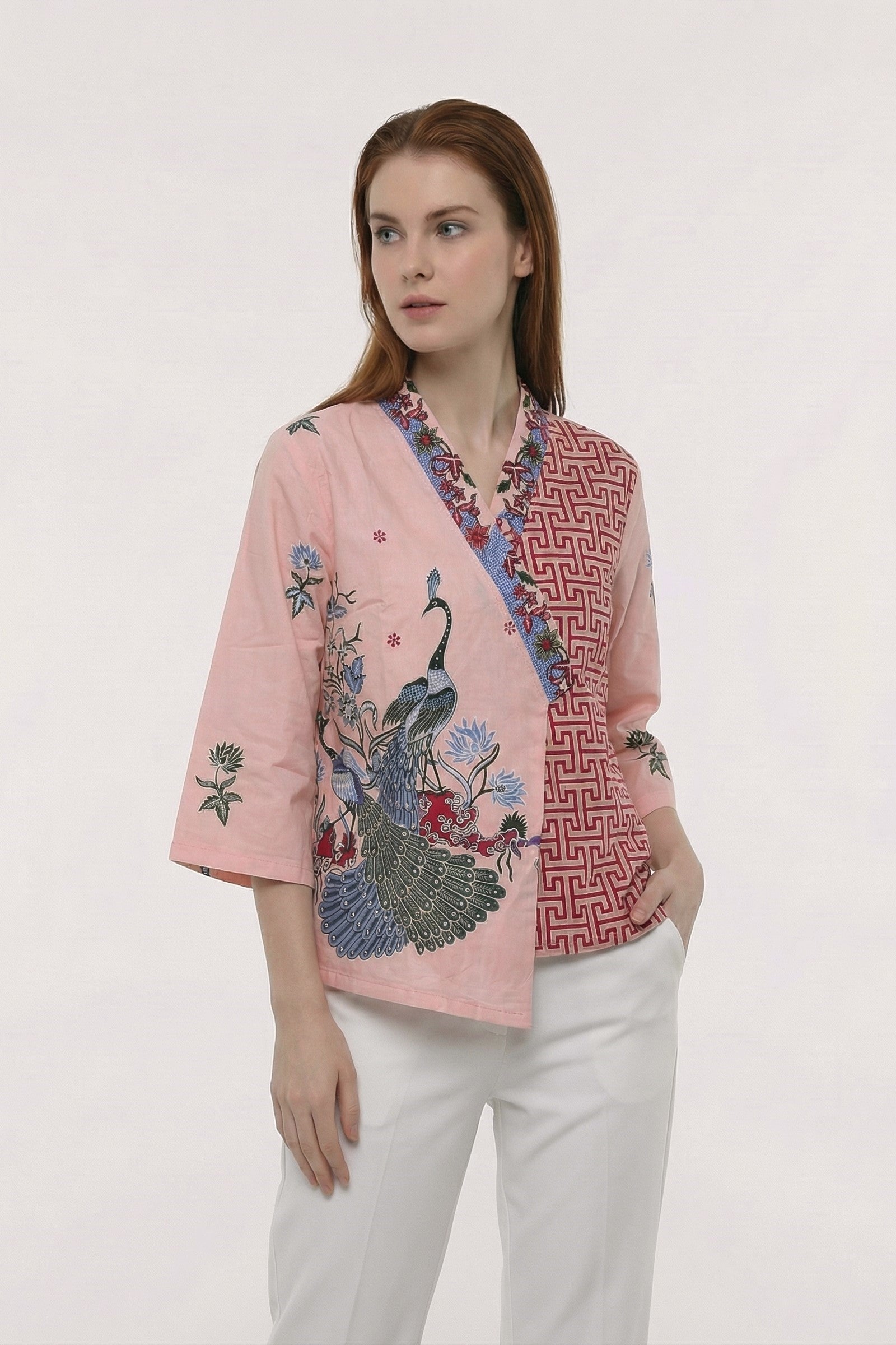 Women's Batik Kimono - Tropical Elegance