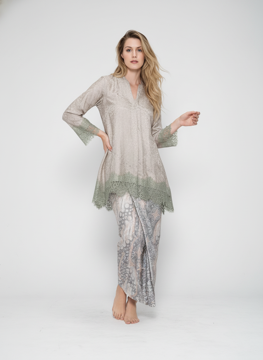 Women's Batik Kebaya Laluna Set Lace - 1