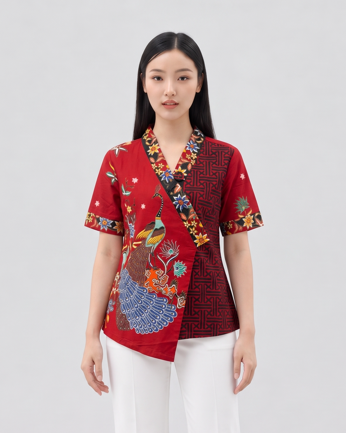Women's Batik Kimono - Phoenix Prosperity