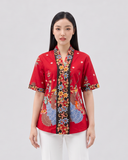Women's Kebaya Blouse - Phoenix Prosperity