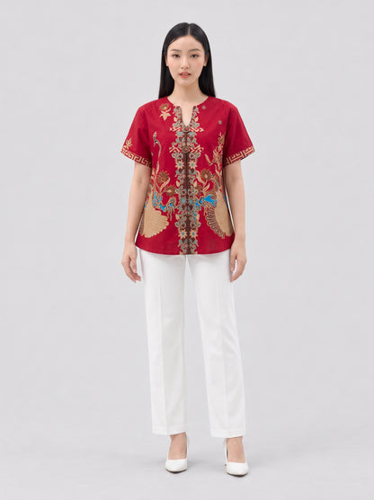 Women's Batik Tang Suit - Phoenix Prosperity