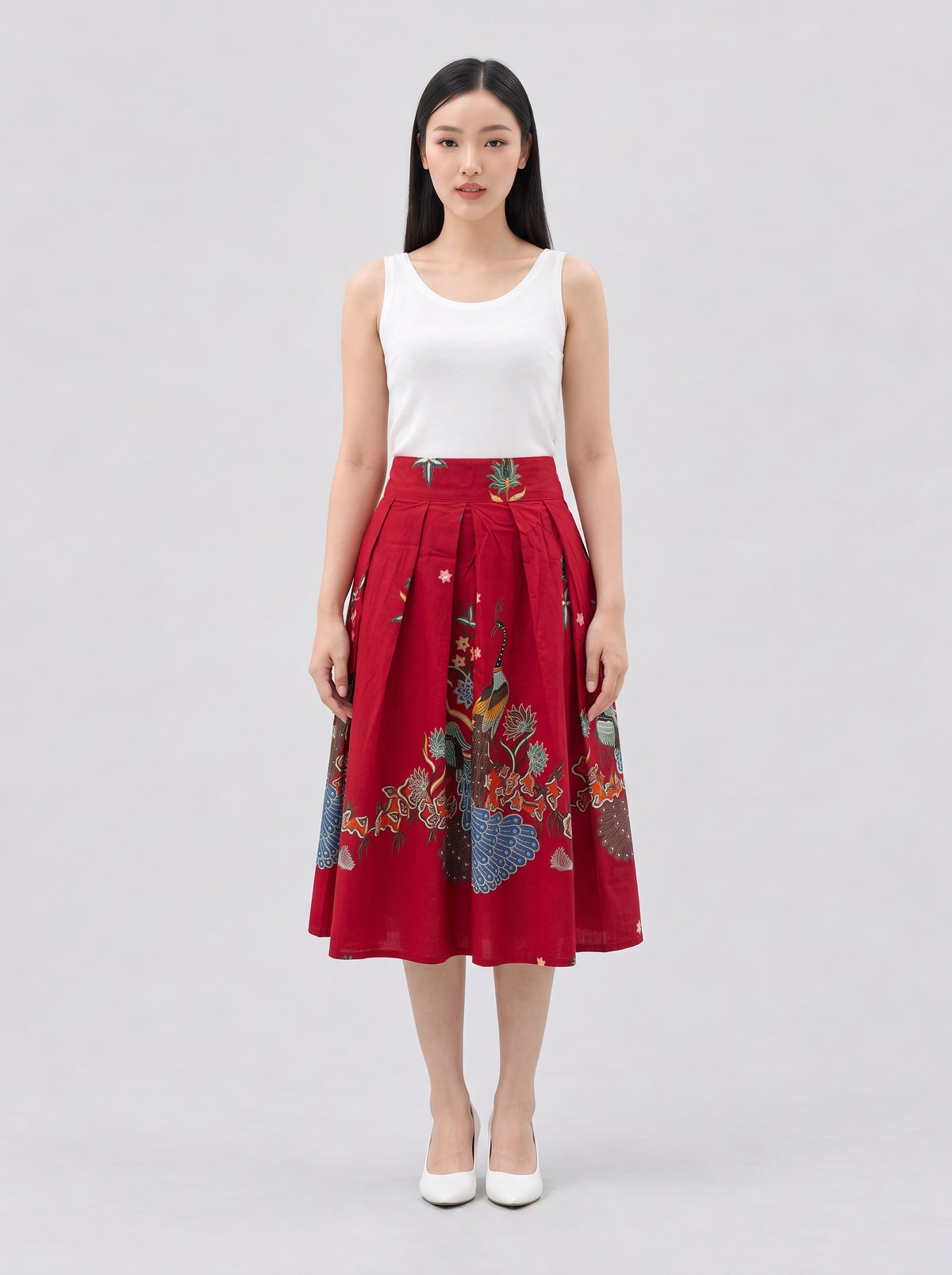 Women's Batik A-line Skirt - Phoenix Prosperity