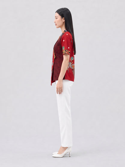 Women's Batik Kimono - Phoenix Prosperity
