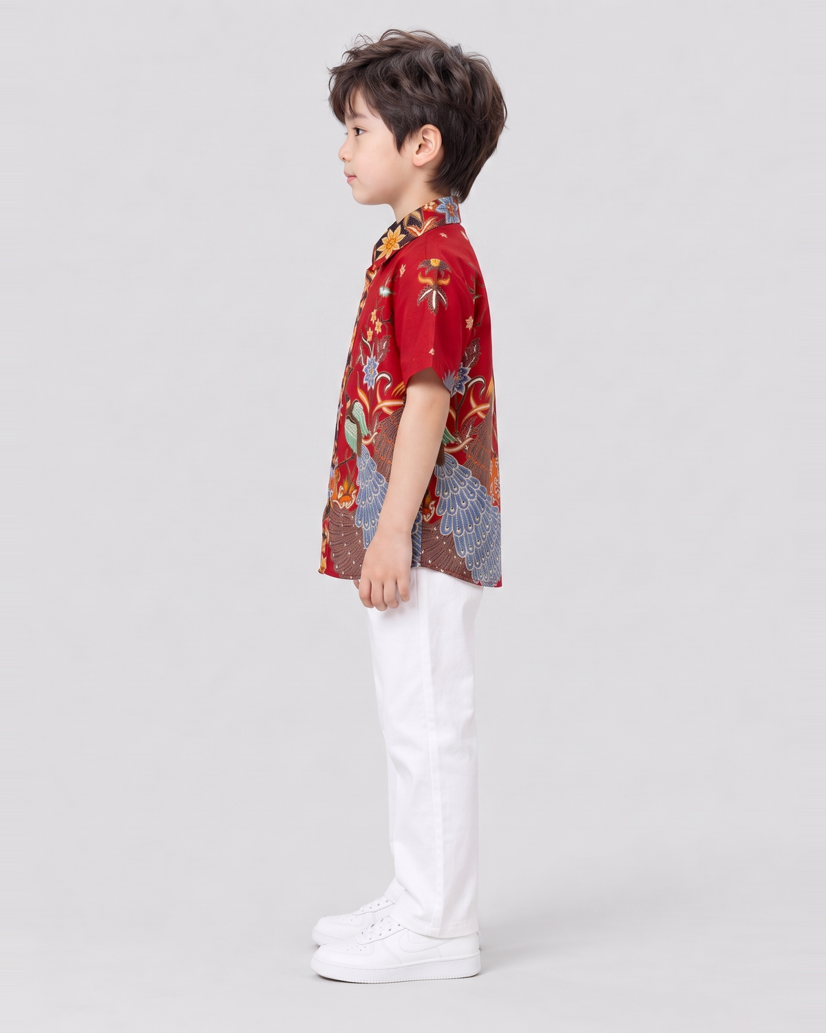 Kid's Batik Shirt - Phoenix Prosperity