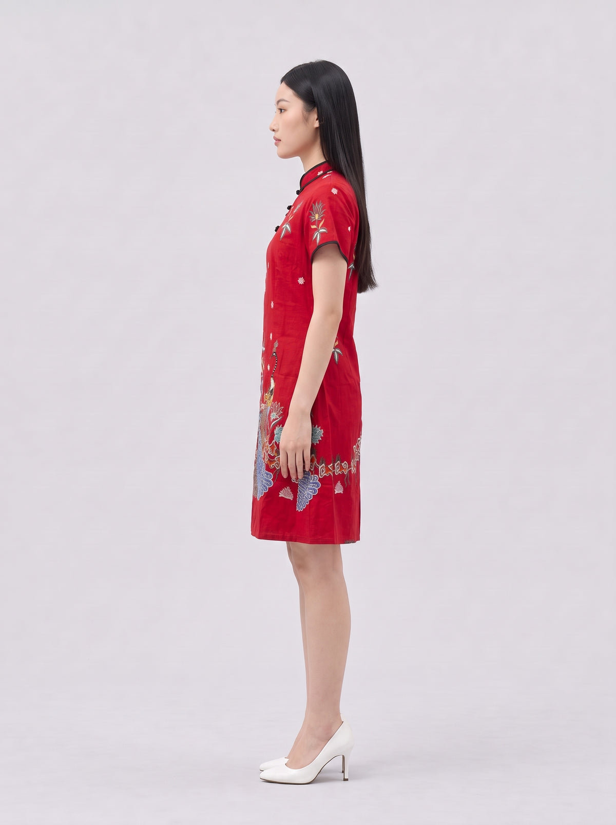 Women's Batik Cheongsam - Phoenix Prosperity
