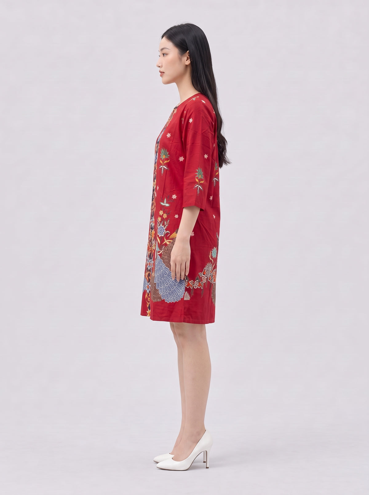 Women's Batik Kimono Dress - Phoenix Prosperity
