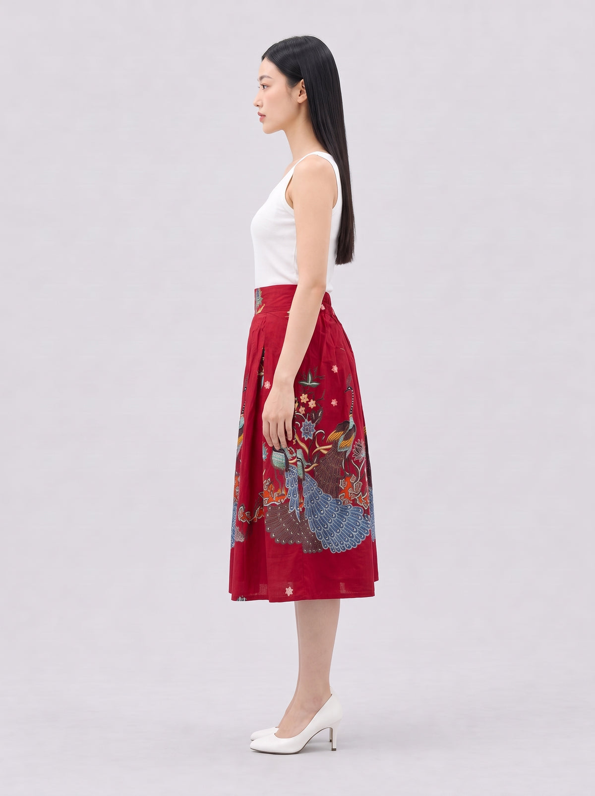 Women's Batik A-line Skirt - Phoenix Prosperity