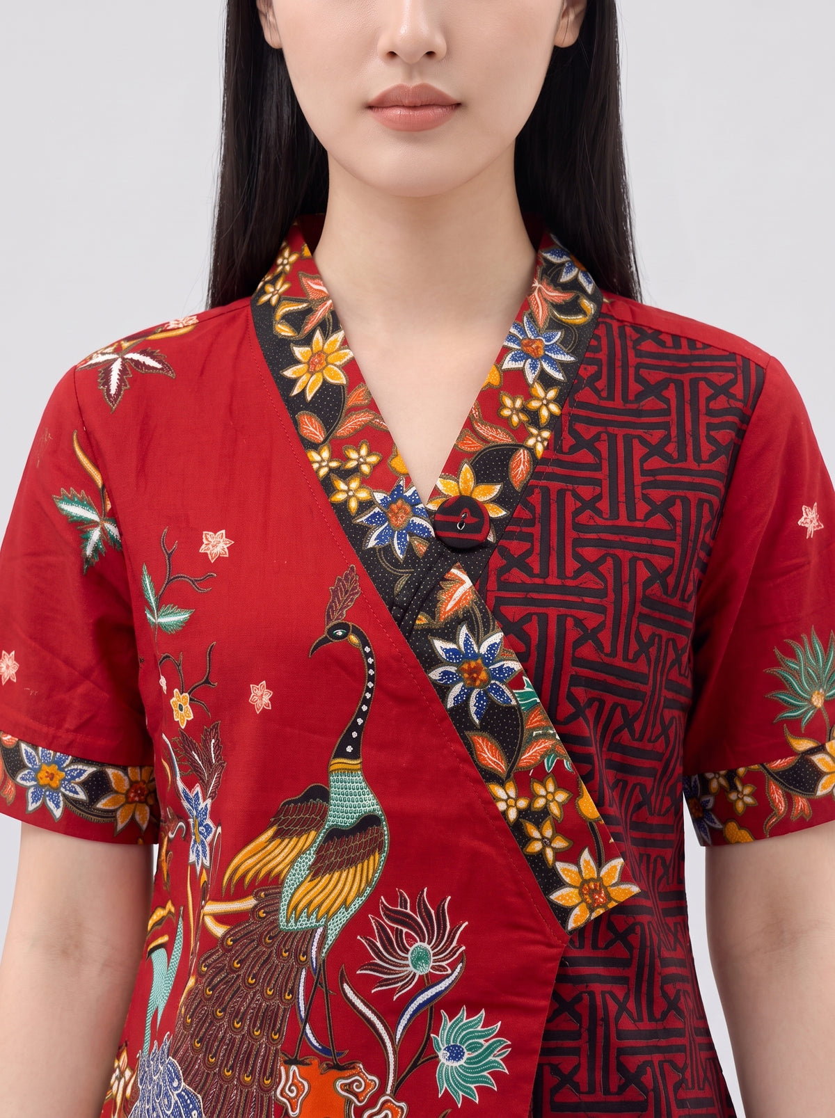 Women's Batik Kimono - Phoenix Prosperity