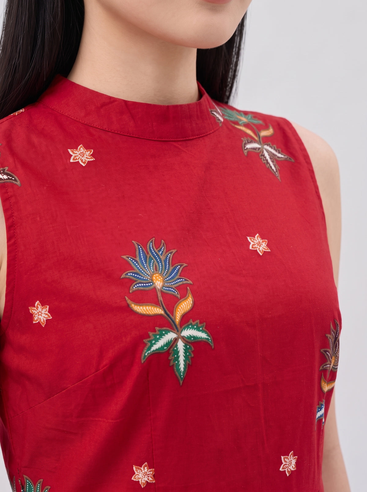 Women's Batik Handkerchief Hem Dress - Phoenix Prosperity