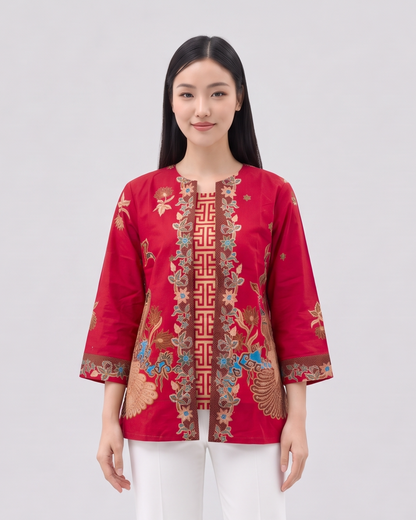 Women's Batik Blouse - Phoenix Prosperity