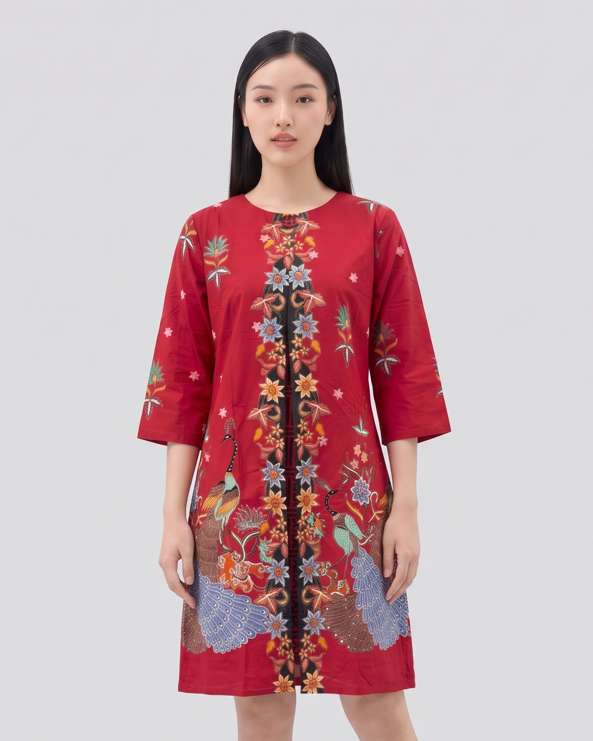 Women's Batik Kimono Dress - Phoenix Prosperity