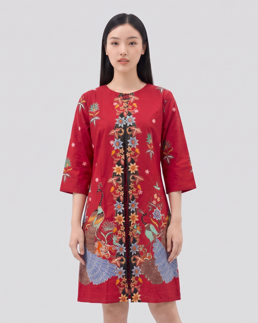 Women's Batik Kimono Dress - Phoenix Prosperity