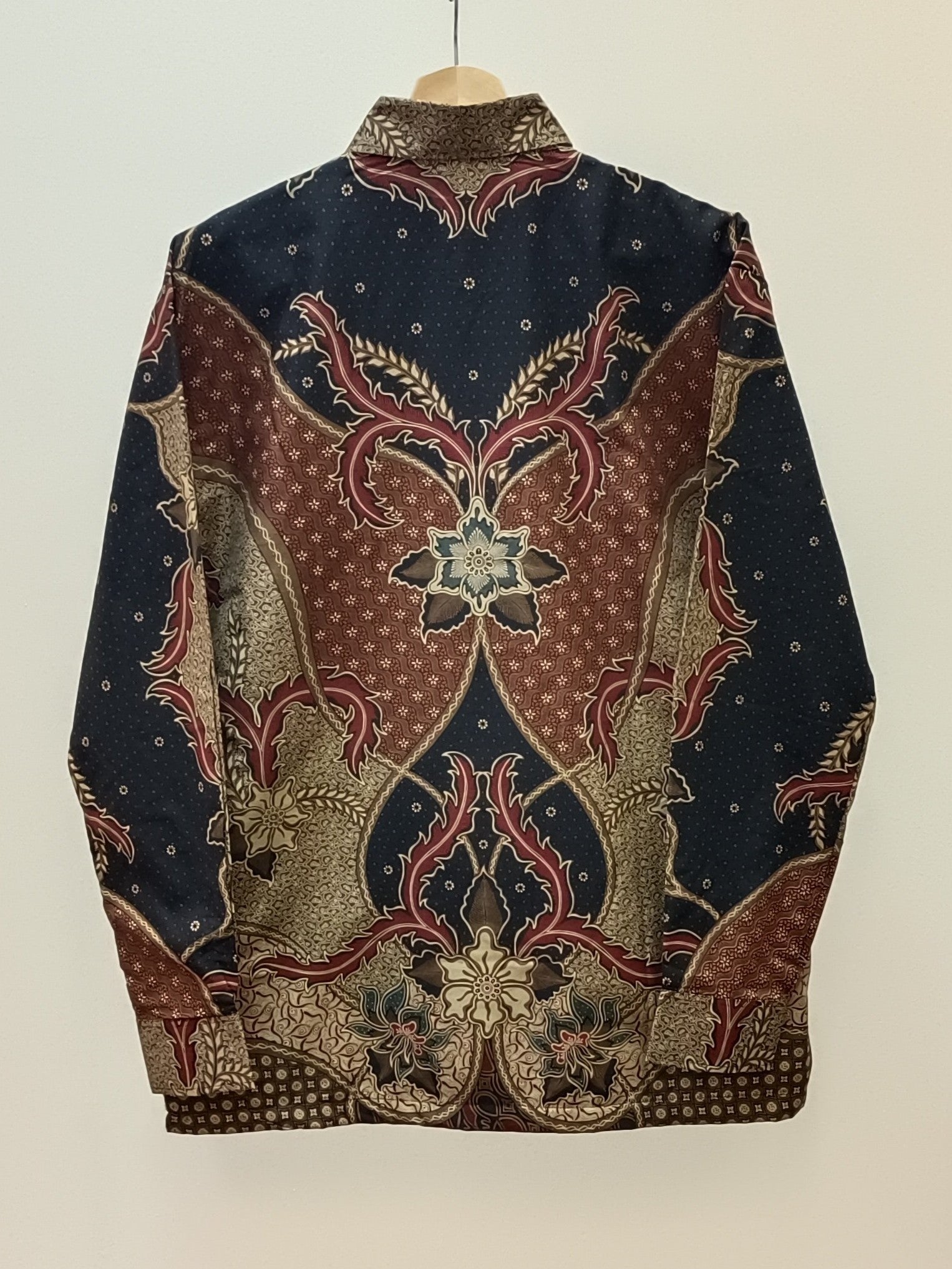 Men's Batik Shirt - Graceful Floral | Long Sleeves