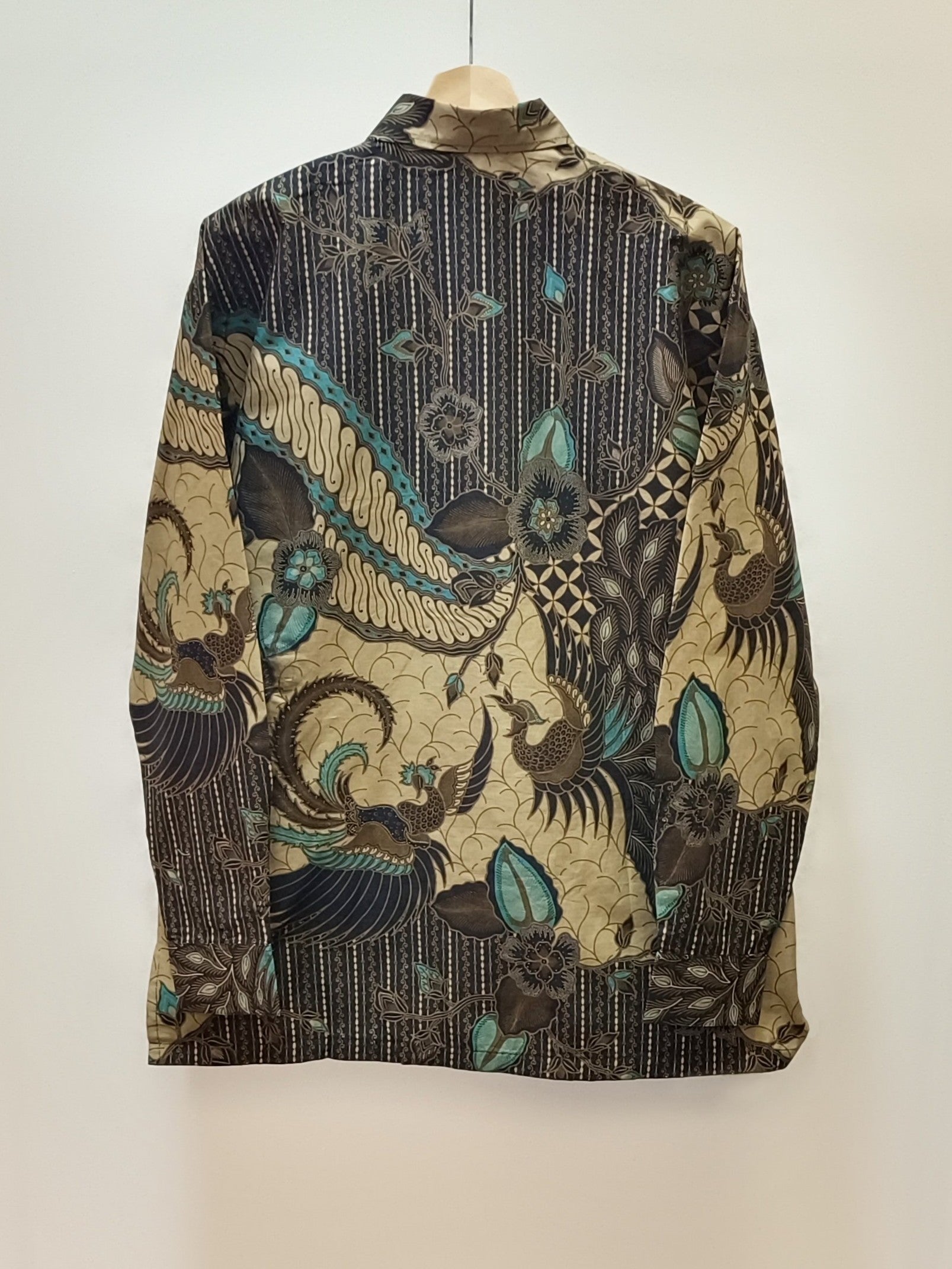 Men's Batik Shirt - Nature-Inspired | Long Sleeves