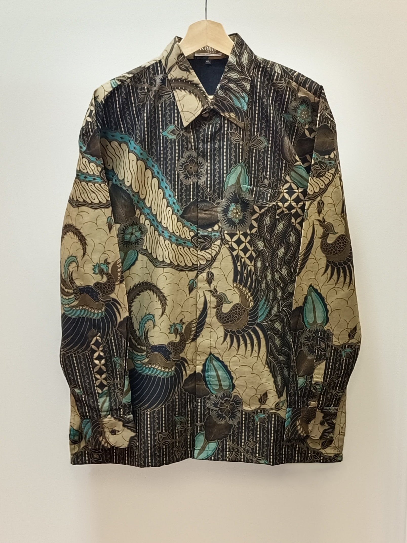 Men's Batik Shirt - Nature-Inspired | Long Sleeves