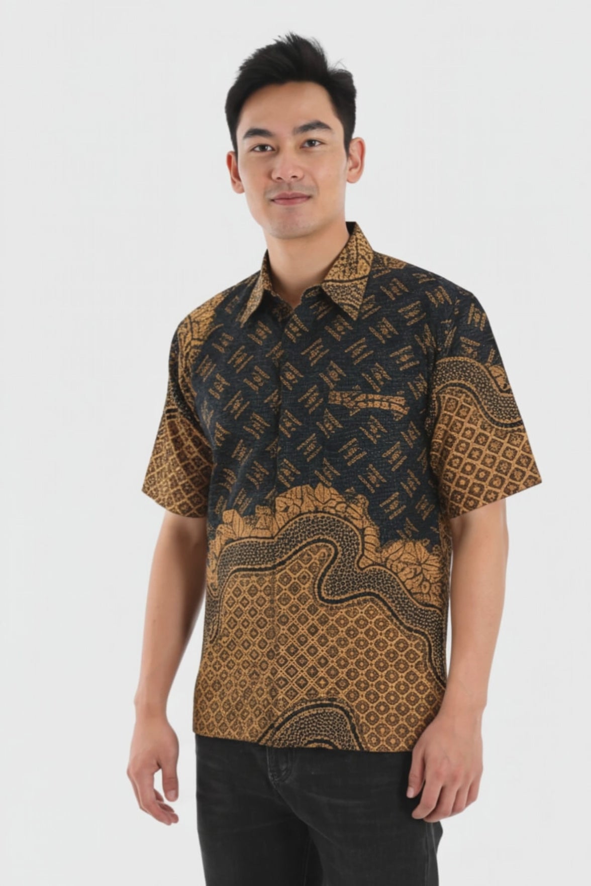 Men’s Batik Shirt – Amber Tapestry | Short Sleeves video
