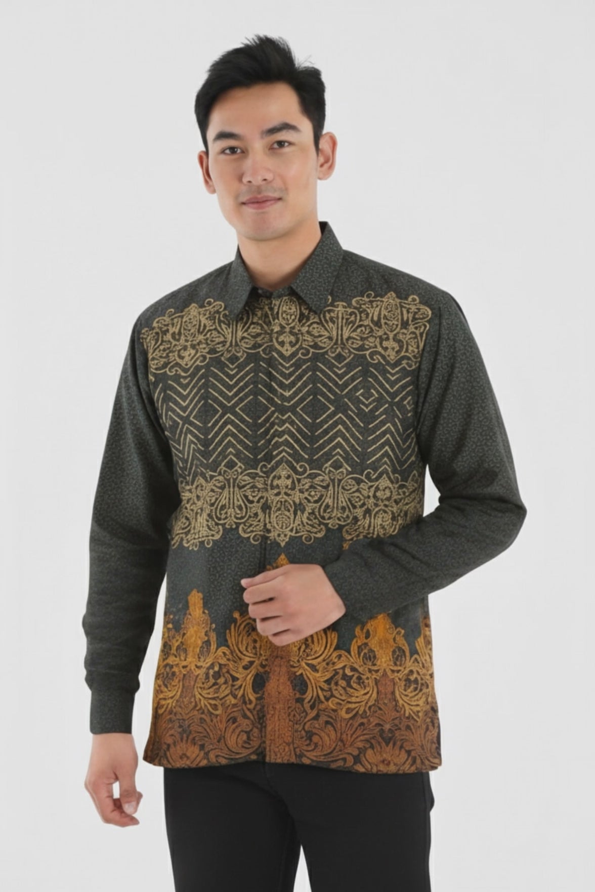Men’s Batik Shirt – Golden Aegis Long Sleeves video