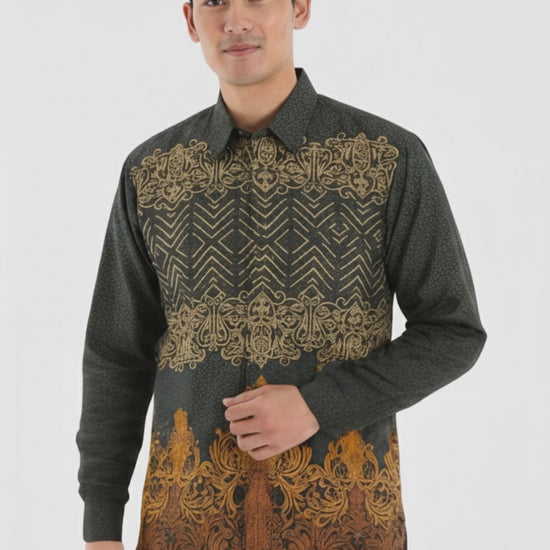 Men’s Batik Shirt – Golden Aegis Long Sleeves video