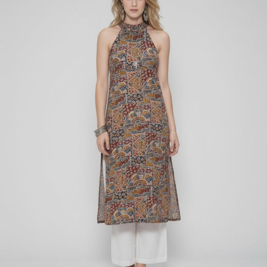 Women’s Batik Kurti – Mosaic Heritage Halter - video