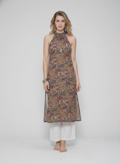 Women’s Batik Kurti – Mosaic Heritage Halter - video